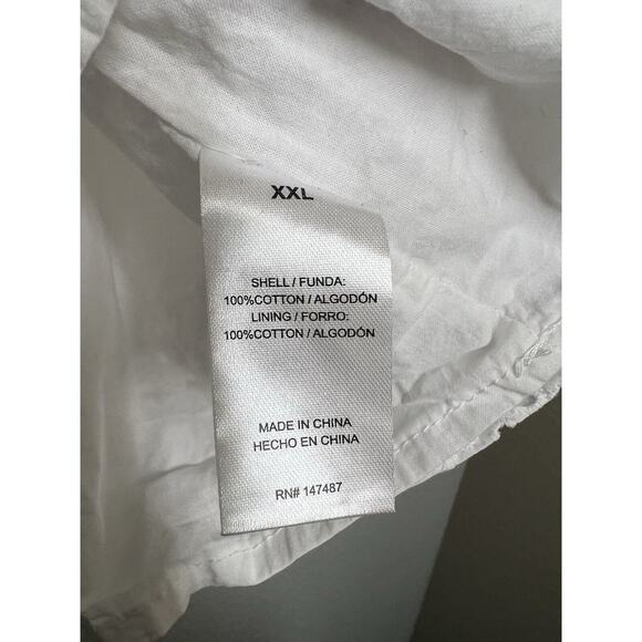 Draper James White Eyelet V- Neck Top Size XXL - Picture 4 of 5